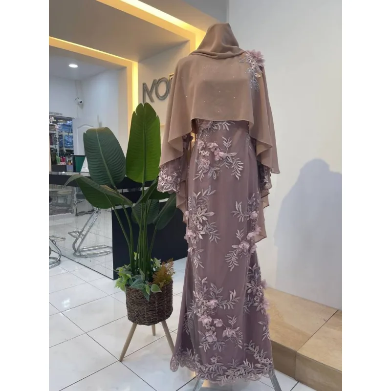 HOT NEW DESIGN DRESS FEONI IN 3 COLOUR | BAJU JUBAH | BAJU DRESS BY MOFF COLLECTION thumbnail 3