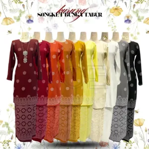 NEW DESIGN KURUNG MODEN SONGKET PLUS SIZE IN 10 COLOUR I KURUNG MODEN I BY MOFF COLLECTION