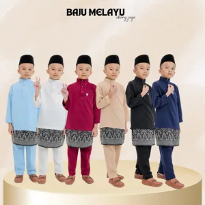 NEW COLLECTION ! BAJU MELAYU BANG JAGO BUDAK IN 6 COLOUR I BAJU MELAYU SLIMFIT I MATERIAL SKUBA Cekak Musang