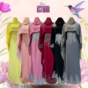 HOT NEW DESIGN DRESS ASTIANA IN 6 COLOUR | BAJU JUBAH | BAJU DRESS BY MOFF COLLECTION