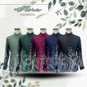 NEW DESIGN !!! KEMEJA CORAK BATIK FLORA | STOCK LIMIT | CORAK BATIK MALAYSIA | BATIK CANTIK