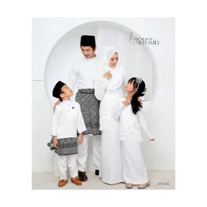 Set Family Baju Kurung Moden Kyrana In Off White I Kurung Moden I Ayah Anak I Ibu I Moden I Set Family By Moff2u