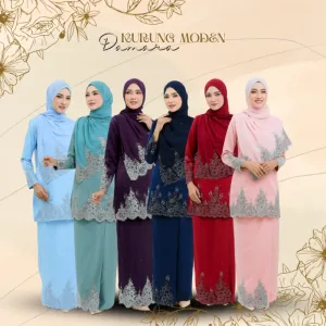 NEW DESIGN !! Kurung Moden Damara TANPA SHAWL In 6 Colour I Kurung Moden I Tunang I Nikah By Moff2U