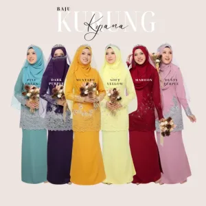 NEW DESIGN BAJU KURUNG MODEN KYRANA 6 WARNA I NIKAH I TUNANG I SANDING KAHWIN BY (MOFF COLLECTION)