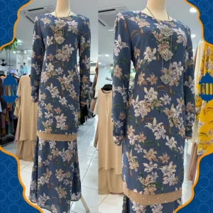 KURUNG MODEN CORAK BUNGA IN 3 COLOUR I KURUNG I BUNGA I LELONG I KURUNG MODEN BY MOFF