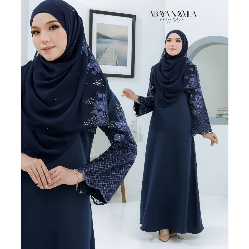 ABAYA KEBARUNG NAWILA PLUSIZZE SEKALI SHAWL I DINNER I KENDURI I MAJLIS AKIKAH I TUNANG BY MOFF COLLECTION thumbnail 5