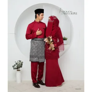 7 ITEM - 1 HARGA Bridal Set BAJU KURUNG KYRANA In MAROON| Nikah Kahwin |Tunang | BY MOFF2U