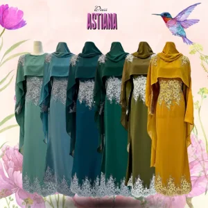 HOT NEW DESIGN DRESS ASTIANA IN 6 COLOUR | BAJU JUBAH | BAJU DRESS BY MOFF COLLECTION