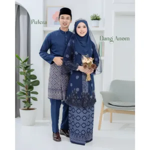 6 ITEM - 1 HARGA Bridal Set BAJU KEBARUNG Dang Anom In Navy Blue | Nikah Kahwin |Tunang | BY MOFF2U
