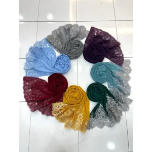 SHAWL WIJDAN IN 7 COLOUR I NIKAH I TUNANG I KENDURI BY MOFF2U