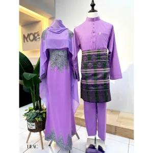 7 ITEM - 1 HARGA Bridal Set DRESS ASTIANA In LILAC | Nikah Kahwin |Tunang | BY MOFF2U