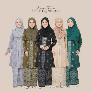 KEBARUNG SONGKET DEWASA IN 5 COLOUR BY MOFF COLLECTION I KEBARUNG
