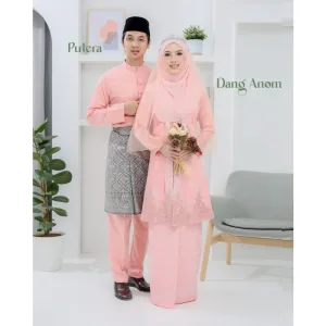 6 ITEM - 1 HARGA Bridal Set BAJU KEBARUNG Dang Anom In Peach | Nikah Kahwin |Tunang | BY MOFF2U