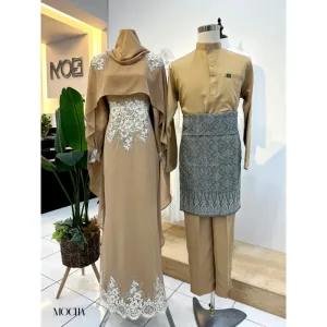7 ITEM - 1 HARGA Bridal Set DRESS ASTIANA In MOCHA | Nikah Kahwin |Tunang | BY MOFF2U
