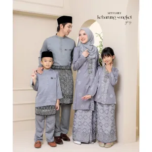 Set Family KEBARUNG IN GREY I KEBARUNG Moden I Ayah Anak I Ibu I Moden I Set Family By Moff2u