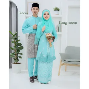 6 ITEM - 1 HARGA Bridal Set BAJU KEBARUNG Dang Anom In Mint Green | Nikah Kahwin |Tunang | BY MOF2U