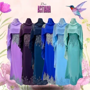 NEW DESIGN DRESS ASTIANA IN 6 COLOUR | BAJU JUBAH | BAJU DRESS BY MOFF COLLECTION
