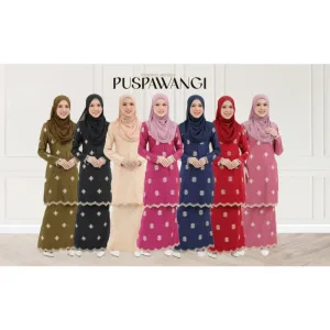 NEW DESIGN KURUNG MODEN PUSPAWANGI BINTANG DEWASA IN 7 COLOUR I TUNANG I NIKAH BY MOFF2U