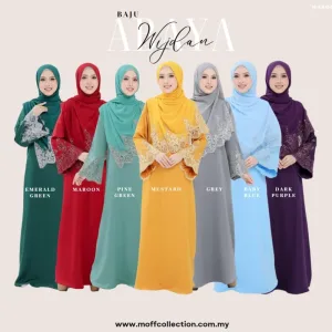 NEW JUBAH ABAYA KEBARUNG WIJDAN PLUSSIZE + SHAWL I DINNER I KENDURI I MAJLIS AKIKAH I TUNANG BY MOFF2U