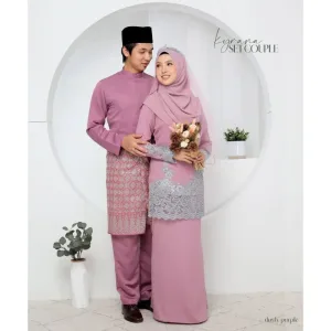 7 ITEM - 1 HARGA Bridal Set BAJU KURUNG KYRANA In DUSTY PURPLE | Nikah Kahwin |Tunang | BY MOFF2U