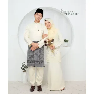 7 ITEM - 1 HARGA Bridal Set BAJU KURUNG KYRANA In CREAM | Nikah Kahwin |Tunang | BY MOFF2U