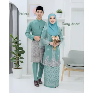 6 ITEM - 1 HARGA Bridal Set BAJU KEBARUNG Dang Anom In Pine Green| Nikah Kahwin |Tunang | BY MOFF2U