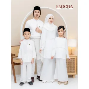 Set Family kurung moden Endora In Off White I Kurung Moden I Ayah Anak I Ibu I Moden I Set Family By Moff2u
