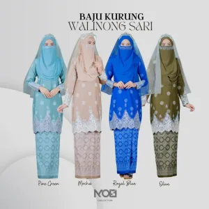 BAJU KURUNG SONGKET | KURUNG MODEN WALINONG SARI ADA 3 WARNA (MOFF COLLECTION)
