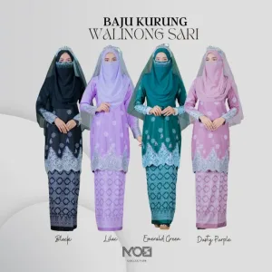 BAJU KURUNG SONGKET | KURUNG MODEN WALINONG SARI ADA 4 WARNA (MOFF COLLECTIONS)