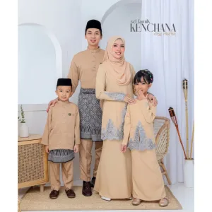 FULL SET FAMILY BAJU KRUNG KENCHANA | RAYA SEDONDON | BAJU KURUNG MODEN | KURUNG NESS MOCHA | BAJU RAYA 2023 | BY MOFF2U