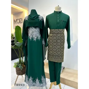 7 ITEM - 1 HARGA Bridal Set DRESS ASTIANA In EMERALD GREEN | Nikah Kahwin |Tunang | BY MOFF2U