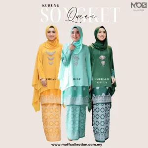 BAJU KURUNG MODEN QUEEN| KURUNG SONGKET (MOFF COLLECTIONS)
