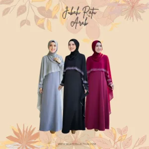 BAJU JUBAH RATU ARAB | BAJU DRESS JUBAH | MAROON| GREY | HITAM by moff2u