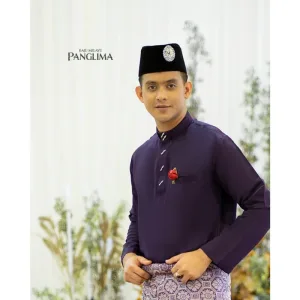 BAJU Melayu Moden Panglima In Dark Purple | BAJU MELAYU DEWASA BY MOFF2U