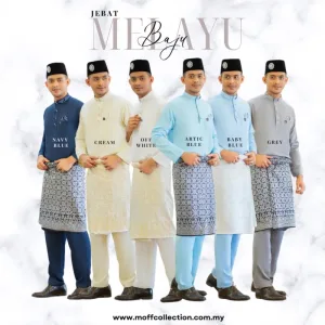 MOFF BAJU Melayu Moden Jebat In 6 COLOUR | BAJU MELAYU DEWASA