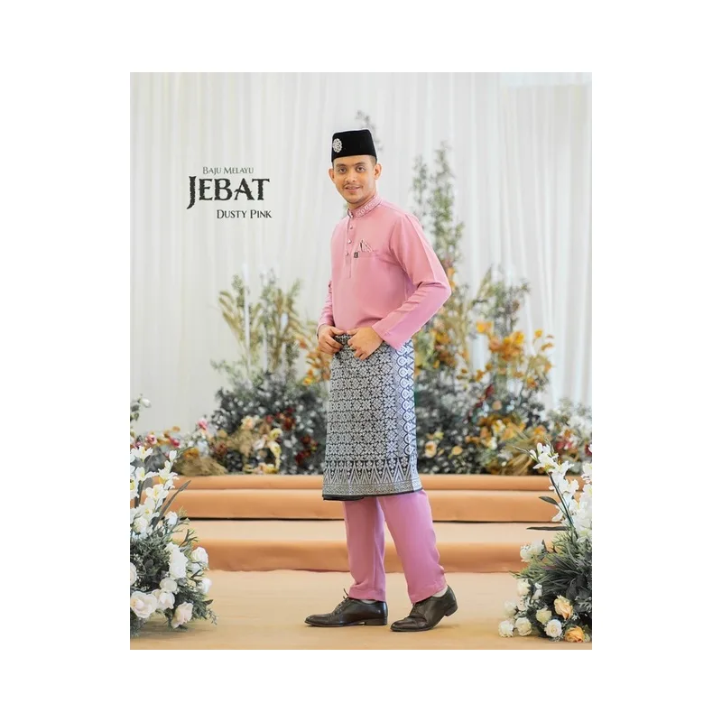 MOFF BAJU Melayu Moden Jebat In Dusty pink | BAJU MELAYU DEWASA thumbnail 4