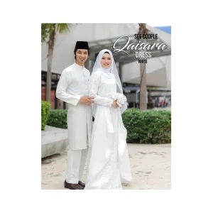 FULL SET 8 ITEM DRESS QAISARA in OFF WHITE | NIKAH | KAHWIN | TUNANG I DINNER BY MOFF2U