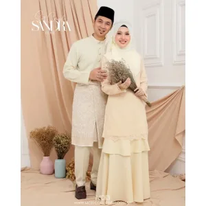 Moff Bridal Set BAJU KURUNG Sandra | Nikah Kahwin |Tunang | Full set Kurung Moden LACE