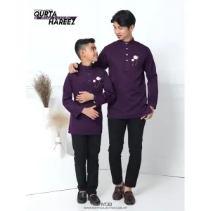 MOFF BAJU Kurta Hareez In Dark Purple