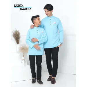 MOFF BAJU Kurta Hareez In Artic Blue