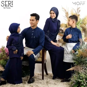 BAJU Seri Kurung Moden In Navy Blue | Kurung Lace | BAJU KURUNG MODEN | BAJU KURUNG DEWASA | BAJU KURUNG BUDAK | FULL SE