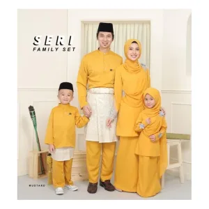 MOFF BAJU Kurung SERI Moden In Mustard | Kurung Lace | BAJU KURUNG MODEN | BAJU KURUNG DEWASA | BAJU KURUNG BUDAK