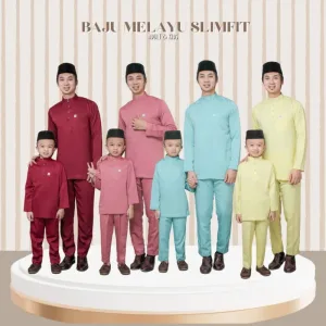 MOFF Baju Melayu Slim fit Sakura Slimfit in 4 COLOUR 2024 | BAJU MELAYU DEWASA | BAJU MELAYU BUDAK | BAJU RAYA