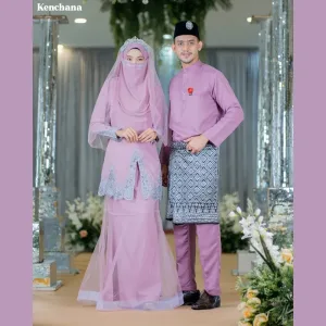 11 ITEM - 1 HARGA Bridal Set BAJU KEBAYA Kenchana Dusty Purple | Nikah Kahwin |Tunang | BAJU Kurung Moden BY MOFF2U