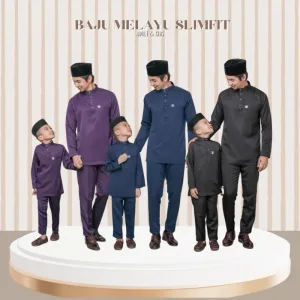 MOFF Baju Melayu Slim fit | Sakura Slimfit In 3 COLOUR | Raya 2024 | BAJU MELAYU DEWASA | BAJU MELAYU BUDAK | BAJU RAYA