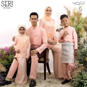 MOFF Seri Kurung In Peach | Nikah | Tunang | Konvo | BAJU KURUNG MODEN | BAJU KURUNG DEWASA | BAJU KURUNG BUDAK | FULL S