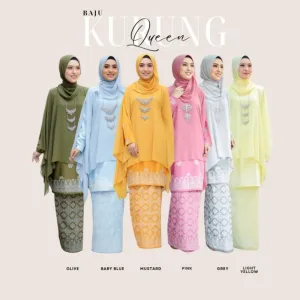 MOFF BAJU KURUNG Queen Kurung Moden with cape | Kurung Songket