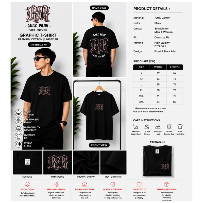 RER Gothic Oversize T-Shirt thumbnail 2