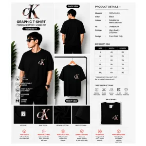 CK Graphic Oversize T-Shirt
