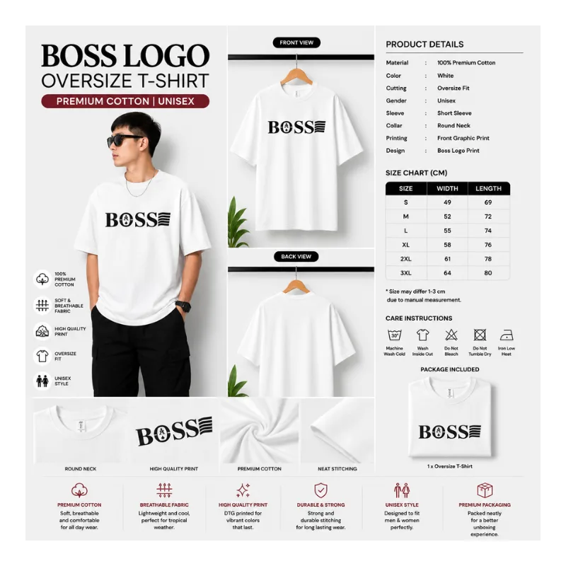BOSS Logo Oversize T-Shirt thumbnail 2